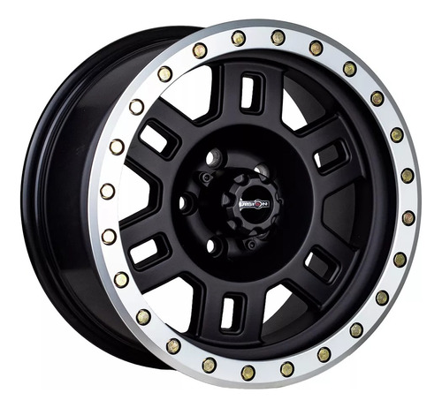 Llantas 16x8 5x114.3 Et0 Vision Negro (set 4 Llantas)