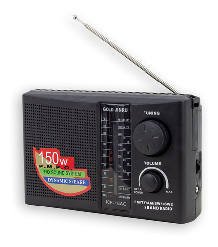 Radio Portatil Am Fm Multibanda Gran Sonido - El Regalón