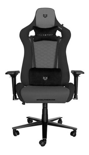 Silla de escritorio Balam Rush Thunder Tour BR-932882 gamer ergonómica  gris con tapizado de tela