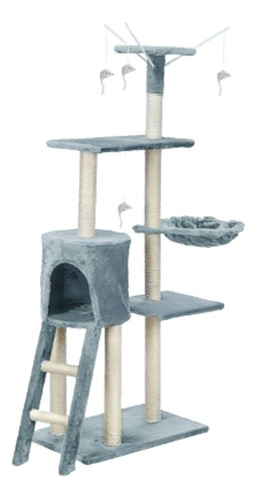 Rascadores Para Gatos Torre 5 Niveles Azul 134x52.5x77cm