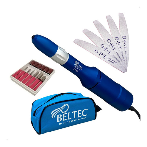 Beltec Lb 50 Micro Motor Podologia Manicure Kit Broca Bivolt