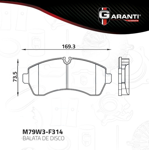 Balata Delantera Disco Mercedes Benz Sprinter 416 2007-2014