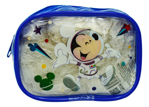 Disney Mickey Monedero De Plastico Transparente Bestway Color Azul