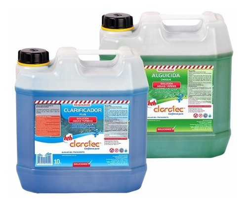 Imagen 4 de 8 de Clarificador Clorotec Plus + Alguicida Choque X 10 Lt Combo