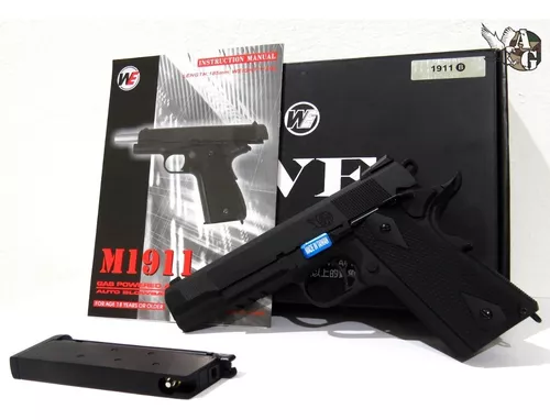 Pistola Airsoft Colt 1911 + 1 Cargador Adicional Fmetal We