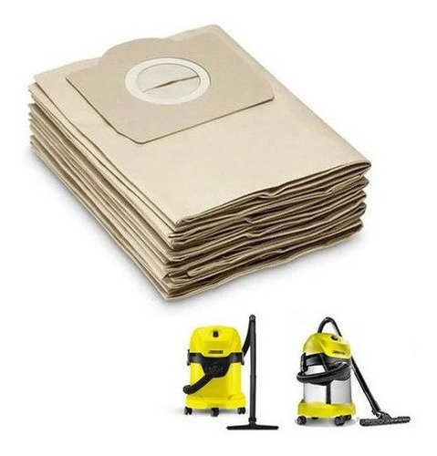 Imagen 2 de 6 de Filtro Cartucho Wd3 + Pack Bolsas Wd3 Karcher