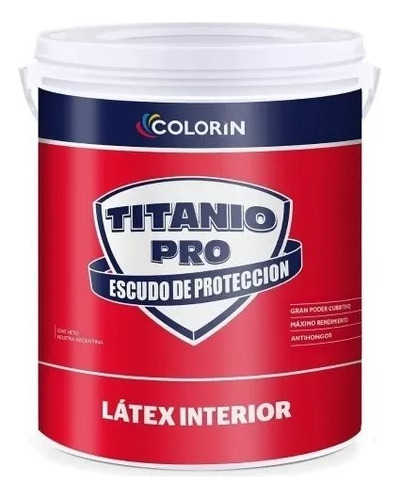 Pintura Latex Interior Antihongo Colorin 10l Titanio Yanina