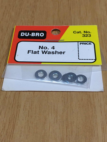 No.4 Flat Washer Cat. No. 323 Du-bro