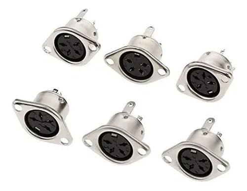 Conector De Enchufe Hembra Din De 4 Pines Jing, Montaje En P