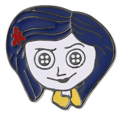 Accesorios Para Disfraz De Halloween, Anteojos De Película Coraline, Collar Con Colgante De Llave, Piedra De Ver, Collar, Broche, Pinzas Para El Pelo