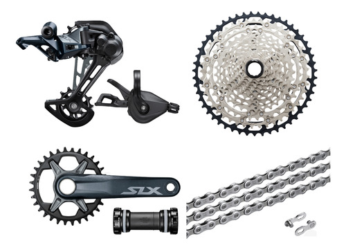 Kit Grupo Shimano Slx M7100 12v 10-51 Completo Com Pedivela