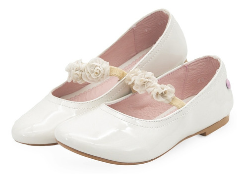 Balerina Niña Marca Chabelo Color Hueso Flores 15-21