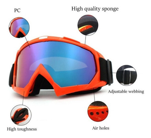 Gafas De Motociclismo Mtb Para Deportes Al Aire Libre, 2 Uni