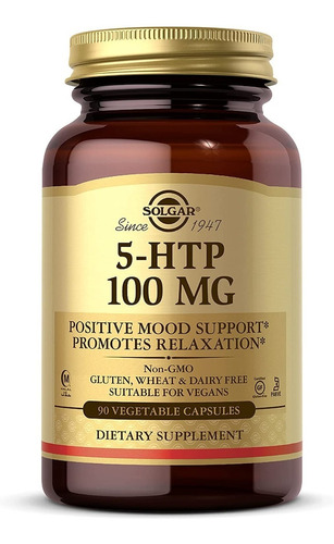 5-htp 100 Mg Solgar 90 Capsulas Vegetales