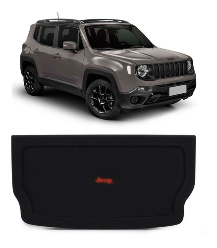 Imagem 1 de 6 de Tampão Do Porta Malas Jeep Renegade 2018 2019 Preto Bagagito