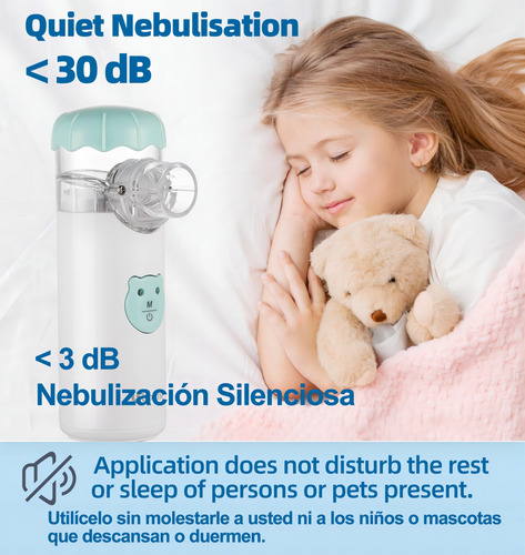 Nebulizador Ultrasónico Recargable Nebulizer Inalámbrico Box