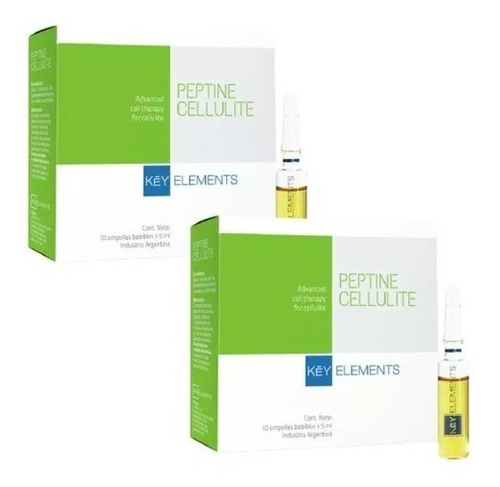 2 Cajas Peptine Celulitis Peptonas Ampollas Linfar 