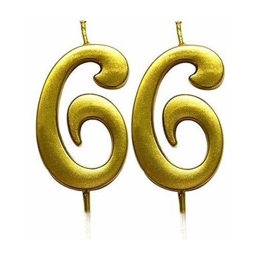 Magjuche Vela Numérica De 66 Cumpleaños De Oro, Número 66, V