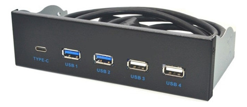 Panel Frontal Usb3.1 Gen2 Hub Usb De 5,25 Pulgadas 2 Usb3.