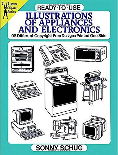 Readytouse Illustrations Of Appliances And Electronics 98 Di