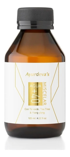 Agua Micelar Natural +40 Ayurdeva's Con Tea Tree & Té Verde