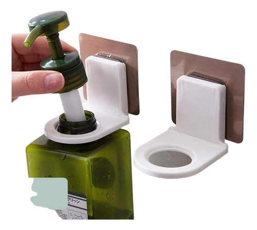 Imagen 8 de 10 de 6 Soporte Universal Botella Multiusos Adhesivo Shampoo Jabon
