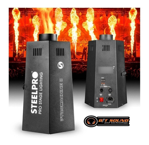 Maquina De Fuego, Pro Stage, Lanza Llamas, Dmx, Steelpro