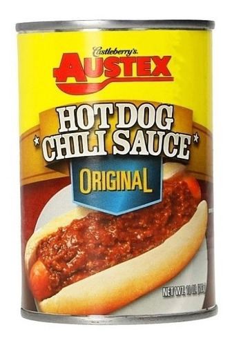 Salsa Chili Dog Austex Original 283gr Hotdog Nachos