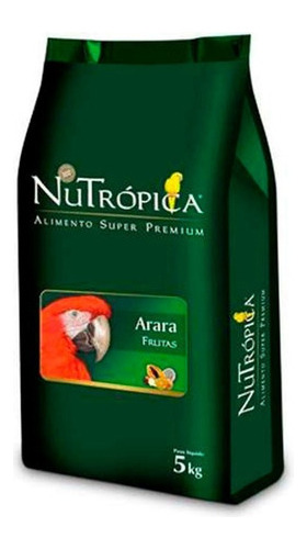 Nutrópica Ração Natural Para Araras Com Frutas - 5kg