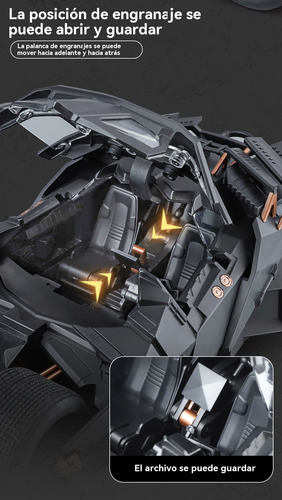 Batimóvil Caballero Oscuro 1:18 En Aleación - Colección