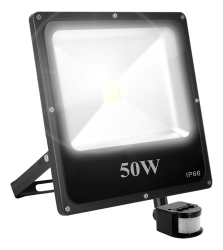 Reflector Led 50w Libercam SEREF-50S Sensor De Movimiento Exterior 1 LED COB Ip66 Luz Blanca 220V