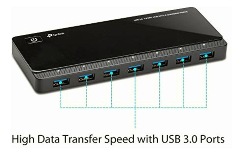Tp-link Uh720 Hub De 7 Puertos Usb 3.0, 2 Puertos Cargadores