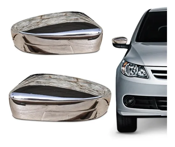 pisca voyage 84 Aplique Retrovisor Cromado Gol Voyage Saveiro G5 2009 A 2013