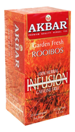 Llego!! Té Infusión Rooibos - Akbar (caja 25 Bolsas)