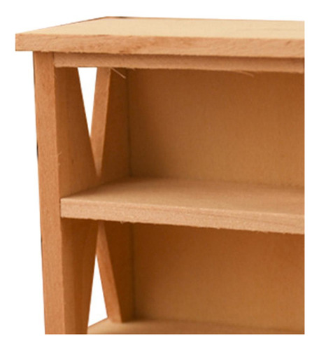 3 X 12 A Casa De Muñecas Estante De Exhibición De Madera