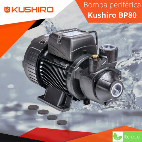 Kushiro BP 80 - Negro - 220V - 50 Hz - 1 hp - Monofásica