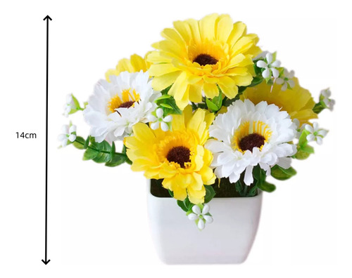 Bonsái Con 4 Plantas Artificiales De Plástico Para Decoració