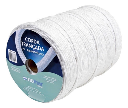 Corda Pp Trançada 5mm Amarração 356m Resistente Riomar