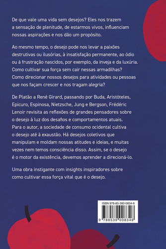 O Desejo: Um Guia Filosófico Para Viver Plenamente, De Frédéric Lenoir., Vol. 1. Editorial Objetiva, Capa Mole, Edição 1 Em Português, 2024