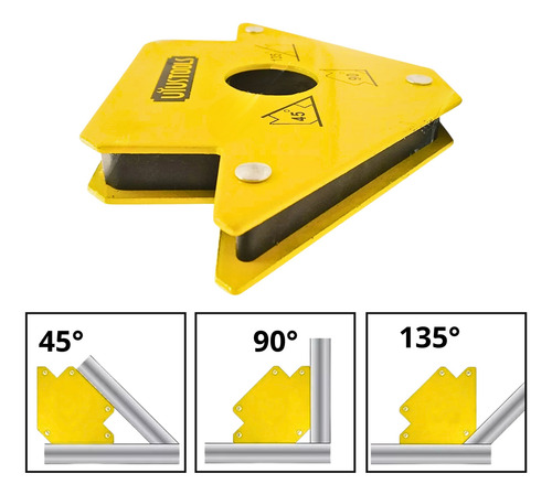 Pack 4 Escuadras Magnéticas Para Soldar De 25 Lb 3 Pulgadas