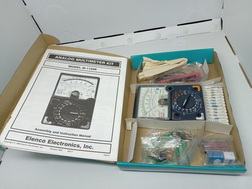 Imagem 2 de 9 de Kit Montagem Multimetro Analógico M1150k Completo Na Caixa