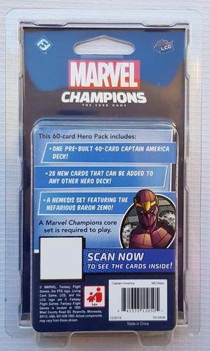 Marvel Champions Card Game Captain America Hero Pack Nuevo !