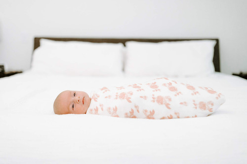 Manta Para Bebé Snuggle Knit, Con Rosetones