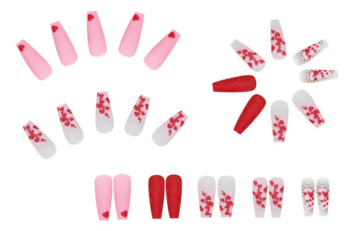 Uñas Postizas Pegamento De Uñas Postizas Decoradas Color Z267