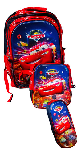 Mochila Escolar 3 Pz Mágica 3d Holográfica Ladybug Ladybug