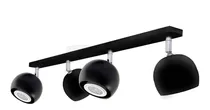 Comprar Lampara Aplique Techo Pared Gioluce TINI-GAP-4 Luces Bocha Negro Cromo