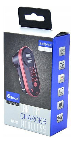 Car Fm Charger Aux Wireless Broad Kcb-909