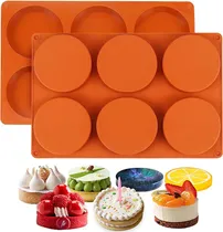 Comprar Moldes De Silicona Redonda De 2 Paquetes De 2 Paquetes Para