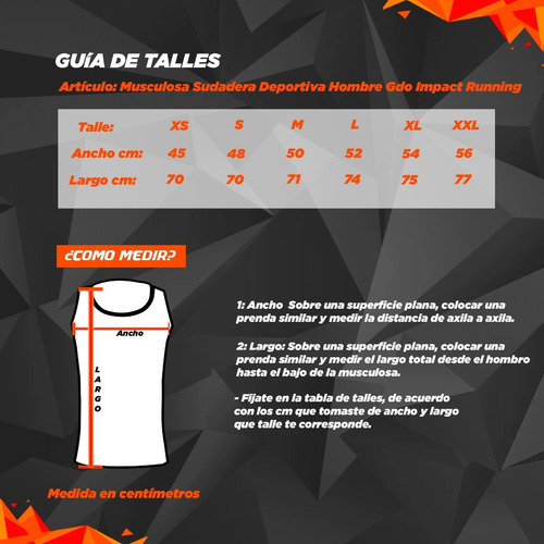 Imagen 5 de 5 de Musculosa Sudadera Deportiva Fluo Hombre Gdo Impact Running