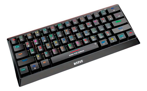 Teclado Mecanico Marvo Kg962g, Rgb, Usb Preto Kg962g